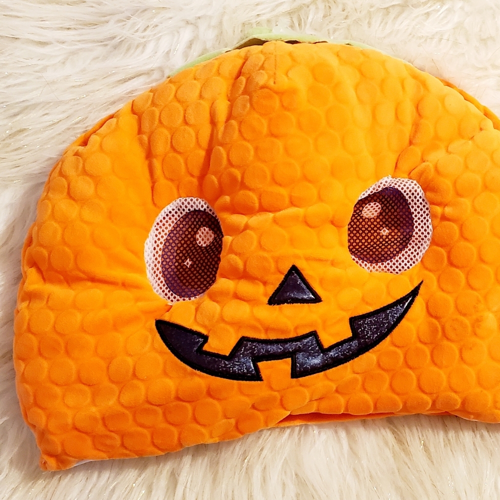Pumpkin Head Mask Costume Halloween Adult Kids Child